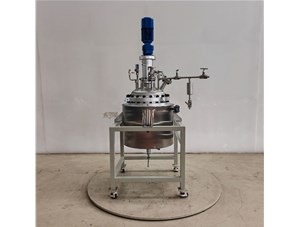 100L不銹鋼電動吊桿升降反應釜已完工發(fā)往江寧